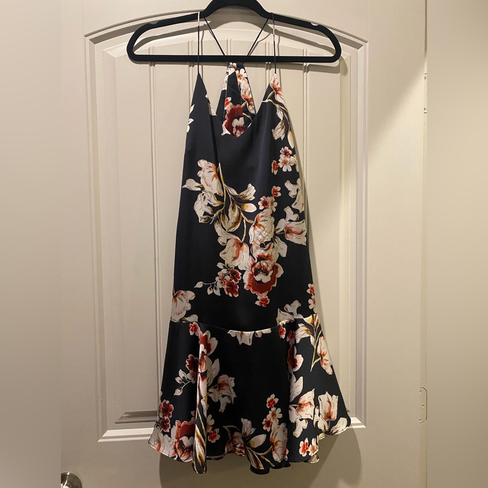 Cocktail Flower Print Dress